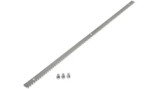 Listwa zębata do współpracy z napędami bram przesuwnych Materiał: stal ocynkowana Długość: 4x1000mm Grubość: 8mm LZ08