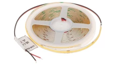 Profesjonalna tasma LED typu COB, 8W 320 chips/m, CRI90, 24V, biala ciepla 3000K, IP20, 5m