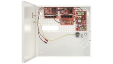 Zestaw buforowy do 9 kamer IP switch PoE 9P+1UP w obudowie wewnętrznej ABOX-F (1x AKU 18Ah), zasilacz 72W