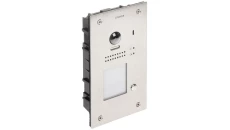 Jednoabonentowa stacja bramowa z wbudowanym czytnikiem zbliżeniowym umożliwiającym otwieranie wejścia za pomocą RFID S1201A