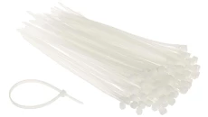 Opaska zaciskowa kablowa 4,8x200 mm 100 sztuk biała