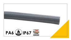 Peszel poliamidowy PA6-S 16,6mm/21,2mm DN 17 szary 801.217.0 /50m/