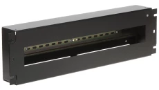 Panel dystrybucji napięć TS-35 RACK 19 cali 3U czarny