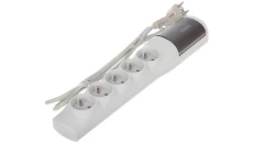 Przedłużacz przeciwprzepięciowy 5-gniazd z/u ACAR XP STANDARD 1,5m szary