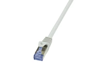 CQ3092S Patch cord S/FTP 6a linka Cu LSZH szary 10m 26AWG