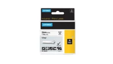 Taśma winylowa do drukarek 24mm x 5,5m czarna na białym 1805430