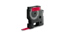 Taśma do drukarek D1 9mm x 7m czarny/czerwony S0720720