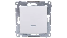 Simon 54 Łącznik jednobiegunowy z podświetleniem bialy DW1AL.01/11