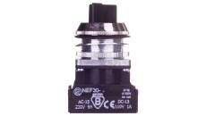 Przełącznik 2 położeniowy pokrętło 30mm czarny 2Z bez samopowrotu W0-NEF30-TPA 2X S