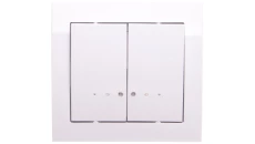 KIER Łącznik świecznikowy z podświetleniem biały ŁP-2WS/00