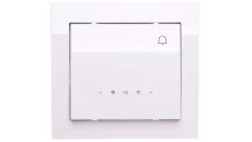 KIER Przycisk /dzwonek/ z podświetleniem biały ŁP-6WS/00