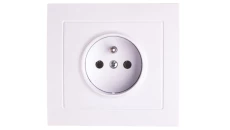 KIER Gniazdo pojedyncze z/u białe GP-1WZ/00