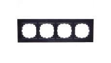 SENTIA Ramka poczwórna czarna 1474-61