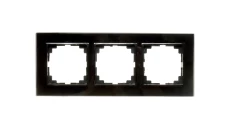 Sentia Ramka potrójna szklana czarna 1473-61