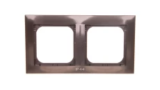 IMPRESJA Ramka podwójna do łączników IP44 antracyt RH-2Y/50