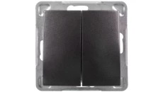 IMPRESJA Łącznik schodowy + pojedynczy antracyt ŁP-9Y/m/50