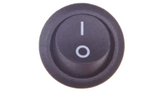 Wyłącznik okrągły kołyskowy R13 czarny 07-00-02-09-0003