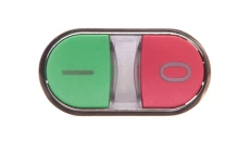 Napęd przycisku podwójnego 22mm zielony /I/ i czerwony /O/ metalowy IP69k Sirius ACT 3SU1050-3AB42-0AK0