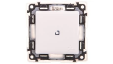 VALENA LIFE Łącznik jednobiegunowy IP44 z podświetleniem biały 752161