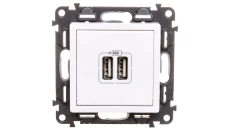 VALENA LIFE Ładowarka z gniazdem 2xUSB biały 753112