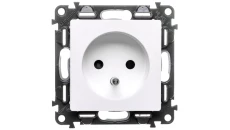 VALENA LIFE Gniazdo pojedyncze z/u 2P+Z z przesłonami biały 753184