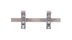 Szyna Cu 10x3mm dł 125mm mocowanie na TH35 do obejm do ekranów 790-115