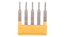 Mostek poprzeczny 5-torowy, raster 5,1mm żółty ZQV 2.5/5 1608890000