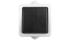 TEKNO Łącznik hermetyczny świecznikowy śrubowy 10AX 250V szary IP54 25351