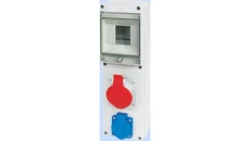 Rozdzielnica RSE-01 okienko 4 moduły okablowana 1x32A 3P+N+Z 400V, 1x16A 2P+Z 250V IP54 942062