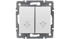 LOGI Łącznik żaluzjowy śrubowy 10AX 250V biały 021100102 25077