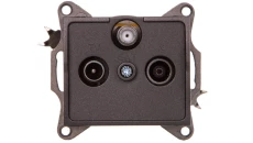 LOGI Gniazdo RTV/SAT końcowe grafit 021350041 25280