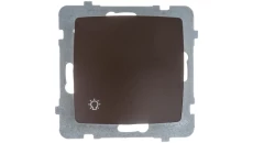 KARO Przycisk /światło/ czekoladowy metalik ŁP-5S/m/40