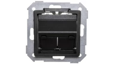 Simon 82 Pokrywa gniazda komputerowgo podwójnego 2xRJ45 skośna grafit 82579-38