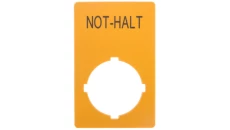 Tabliczka opisowa żółta prostokąt 50x33mm NOT-HALT M22-XZK1-D99 121089