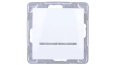 IMPRESJA Łącznik kontrolny z podświetleniem biały ŁP-12YS/m/00