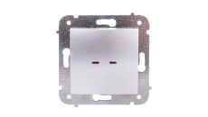 CARLA Łącznik pojedynczy z podświetleniem srebrny 1723-16