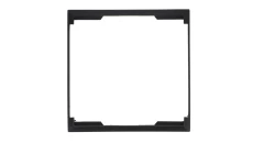 ARIA Ramka ozdobna do gniazd podwójnych do ramek czarny metalik RO-4U/33