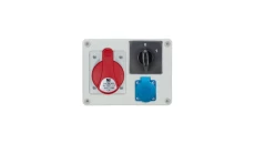 Rozdzielnica stacjonarna R-BOX 190 1x32A/4P 1x250V wył. 0/1 IP44 B.1207W