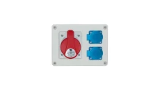 Rozdzielnica stacjonarna R-BOX 190 1x32A/4P 2x250V IP44 B.1205
