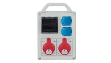 Rozdzielnica przenośna R-BOX 240R 4S 2x16A/5P 2x250V, puste okno IP44 B.1702R