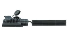 Przedłużacz gumowy 2-gniazda z/u 3m /H05RN-F 3G1,5/ czarny IP44 D.3159/2-3