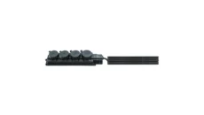 Przedłużacz gumowy 4-gniazda z/u 5m /H05RN-F 3G1,5/ czarny IP44 D.3159/4-5