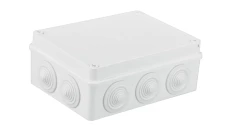 Puszka n/t hermetyczna 190x140x70 10 dławików IP55 biała S-BOX 406B