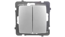 KARO Łącznik schodowy + pojedynczy srebrny perłowy ŁP-9S/m/43