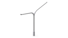 OG Wysięgnik lampowy dwuramienny na słup oświetleniowy fi 60 mm 90stopni 40110202