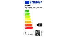 Żarówka LED E27 IQ-LEDDIM A60 5,5W-NW 500lm 4000K barwa neutralna ściemnialna 27283
