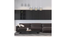 Elegancki kinkiet z elementami złota, szklany bursztynowy klosz G9 z serii ESTERA GOLD 10257 TK Lighting