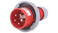 Wtyczka przenośna (zwrotnica faz) 16A 5P 400V czerwona IP67 SHARK 70152-6
