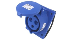 Gniazdo tablicowe skośne 32A 3P 230V /80x97/ niebieskie IP44 TWIST 423-6
