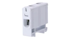 Blok rozdzielczy ‑ odgałęźny 1 ‑ polowy 1,5-16mm2 szary montaż płaski FJ-E16 85813